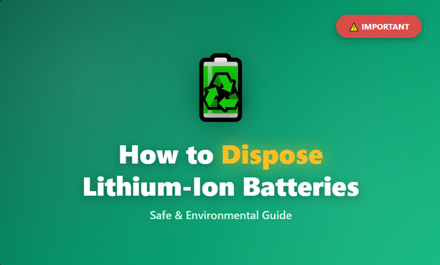How to Dispose of Lithium-Ion Batteries Safely and Responsibly