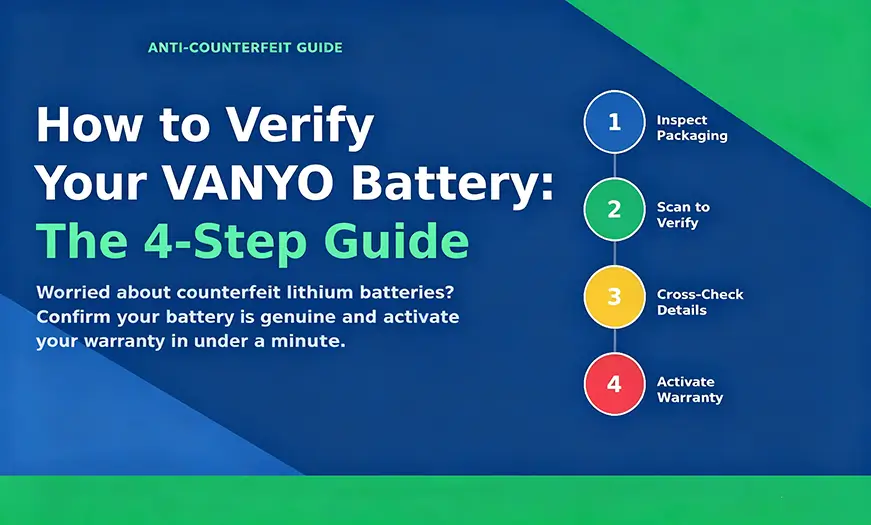 How to Verify a VANYO Lithium Battery: The 4-Step Anti-Counterfeit Guide